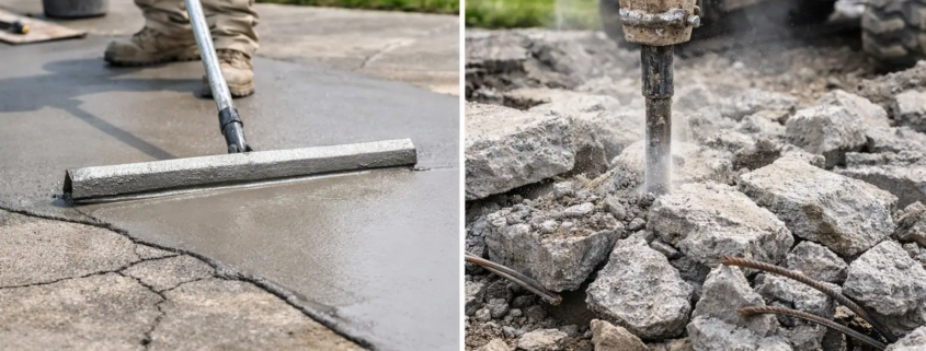 Concrete Resurfacing vs Replacement