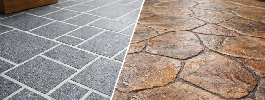 Stencil Concrete vs Stamped Concrete