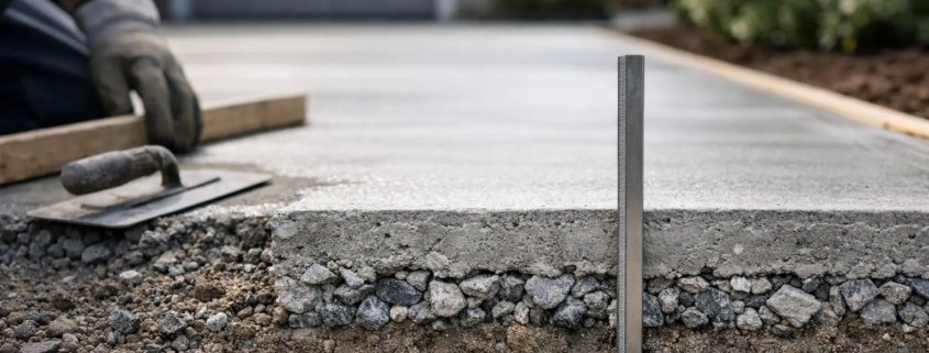 What Is Standard Concrete Driveway Thickness?